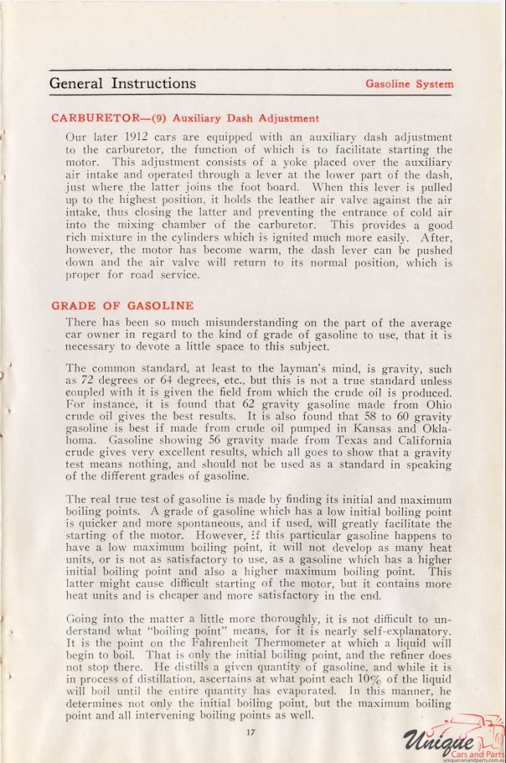 1912 Studebaker E-M-F 30 Operation Manual Page 33